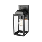 Millennium Lighting 194001-PBK Powder Coated Black Beaufort 12.75'' High 1-light Outdoor Wall Sconce - Powder Coated Black Image 1
