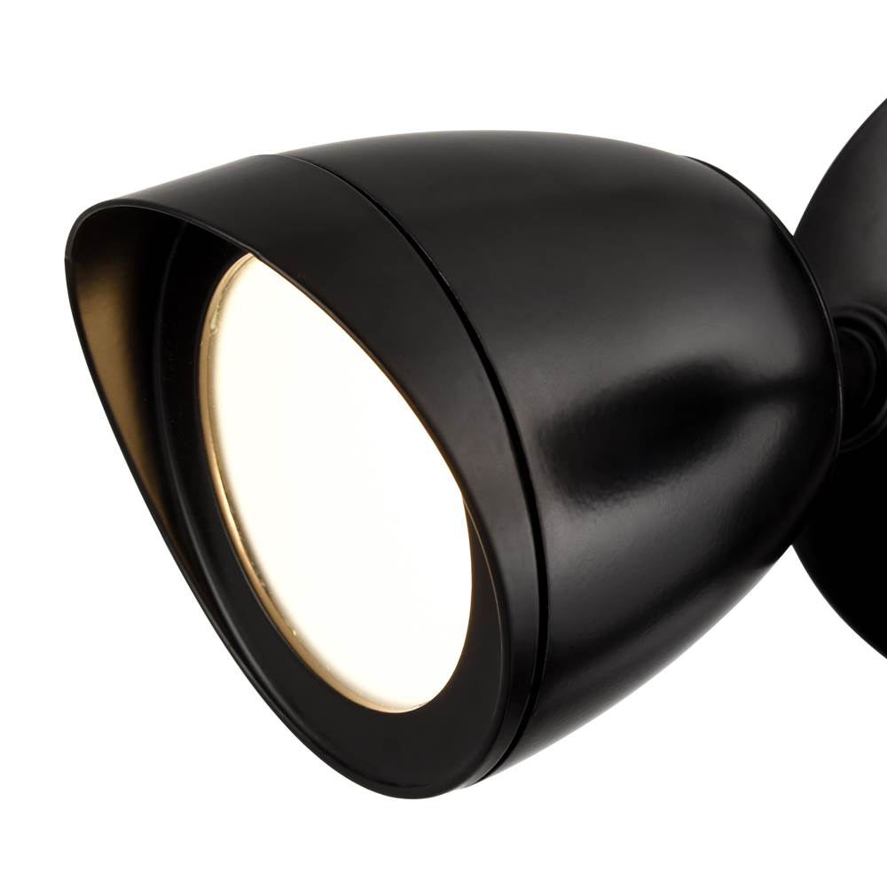 Millennium Lighting M-18002-PBK Powder Coated Black 10.5'' High 2-light Led Outdoor Security Flood Light - Powder Coated Matte Black Image 4