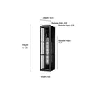 Millennium Lighting 10801-PBK Powder Coated Black Outdoor Wall Sconce Image 2