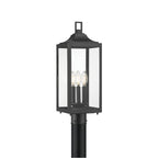 Millennium Lighting 402303-PBK Powder Coated Black Halston 20.5'' High 3-light Outdoor Post Lantern Image 1