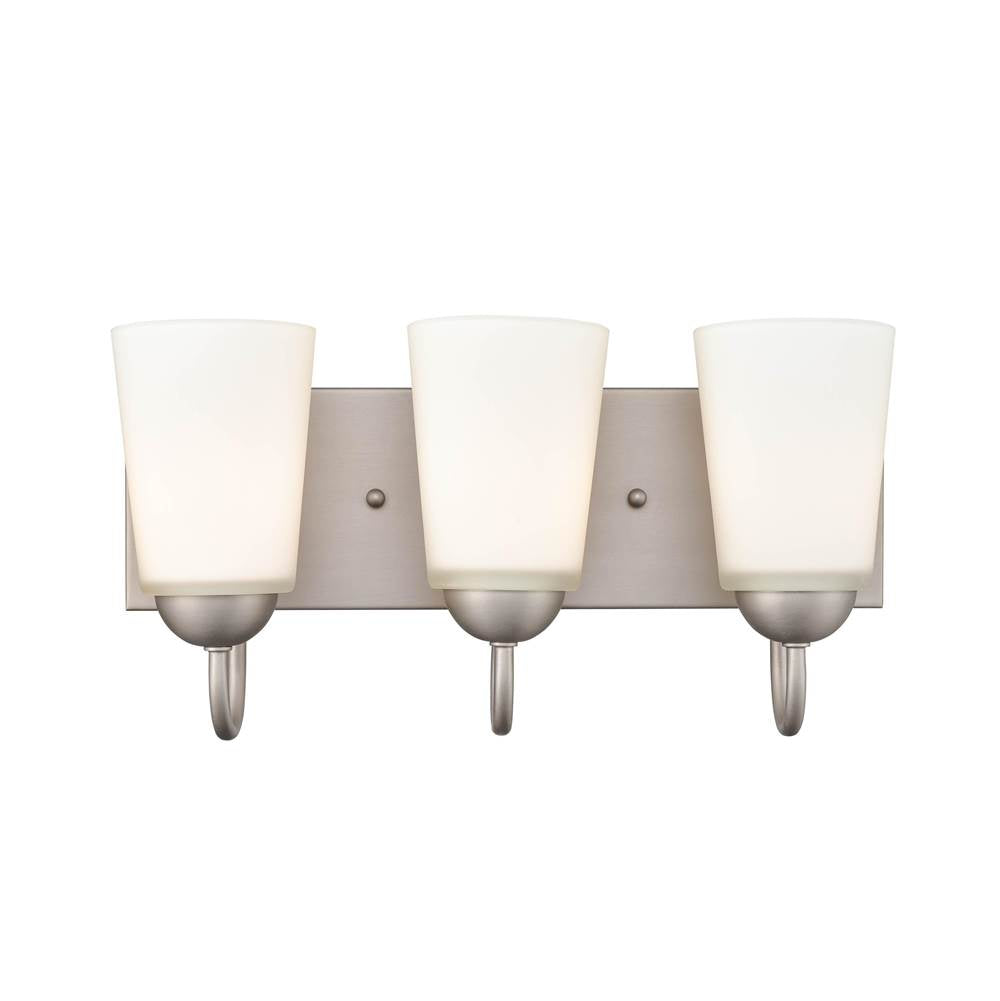Millennium Lighting 9813-SN Satin Nickel 3 Light Vanity Image 3
