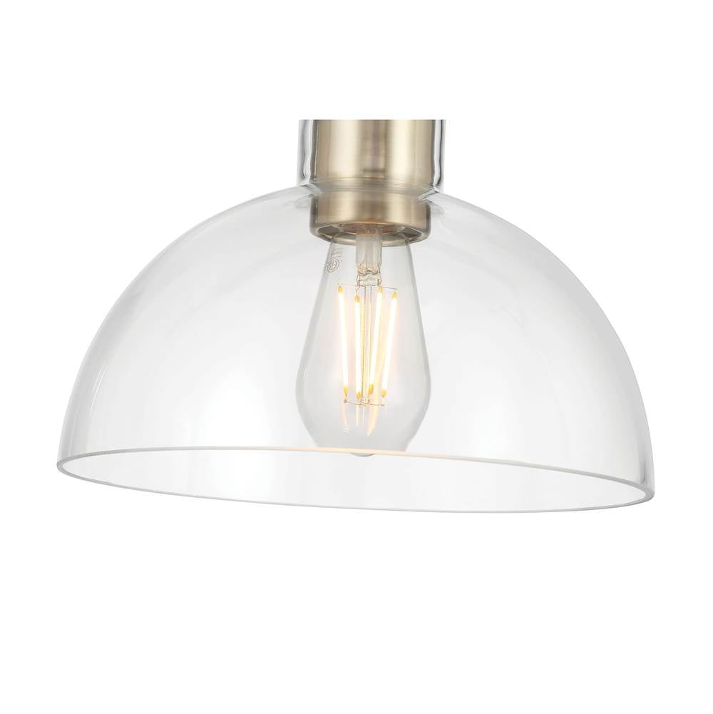 Millennium Lighting 6021-MG Modern Gold Knightsdale 10'' Wide 1-light Semi-flush Mount Image 5