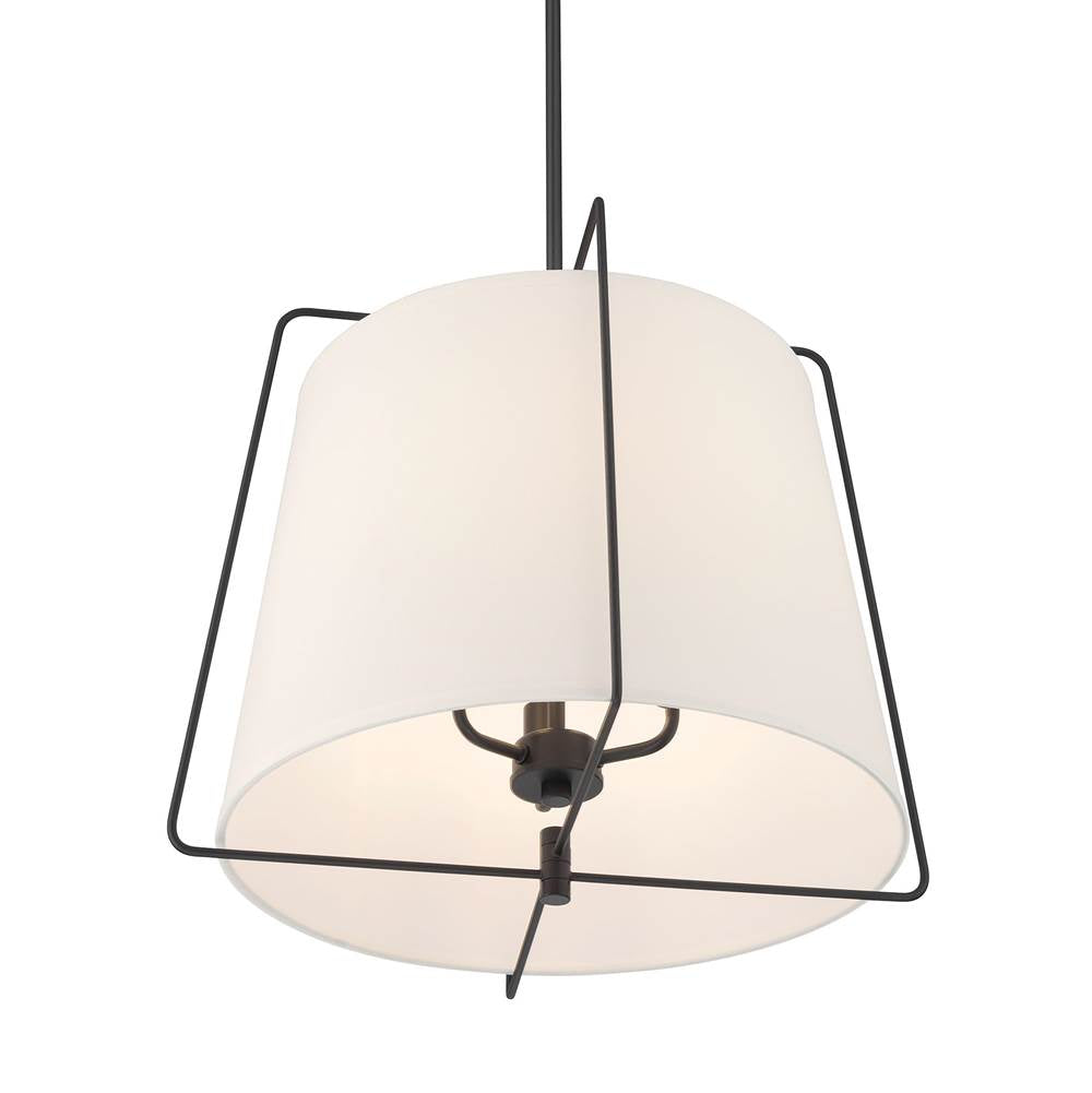 Millennium Lighting 919103-MB Matte Black Vellinor 20'' Wide 3-light Pendant Image 7