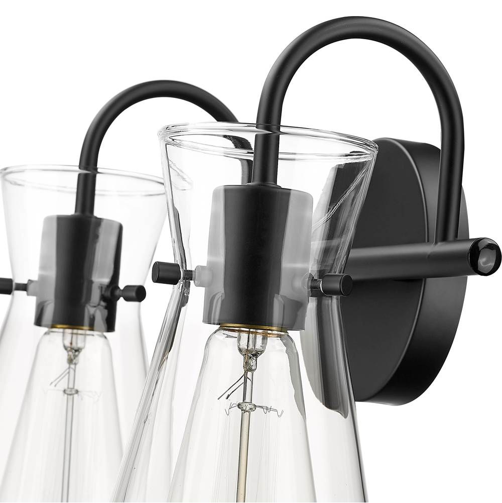 Millennium Lighting 21002-MB Matte Black Vanity Image 3