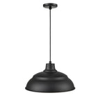 Millennium Lighting LEDRWHC17-SB Satin Black Cord Hung Warehouse Image 2