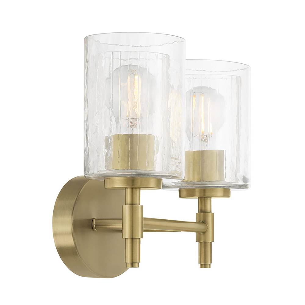Millennium Lighting 270202-VB Vintage Brass Solventa 15'' Wide 2-light Vanity Image 6