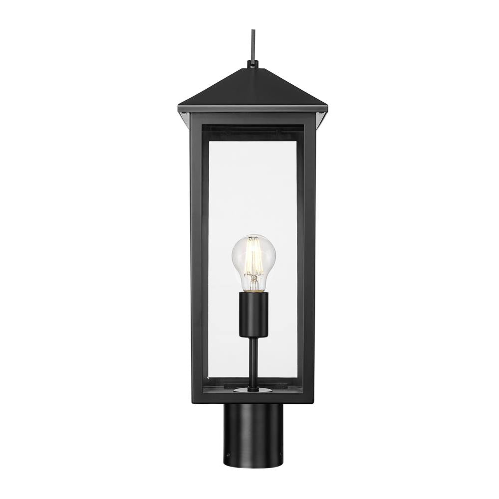 Millennium Lighting 198301-PBK Powder Coated Black Munger 23'' High 1-light Outdoor Post Lantern - Powder Coated Black Image 6
