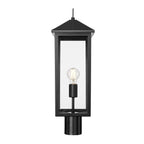 Millennium Lighting 198301-PBK Powder Coated Black Munger 23'' High 1-light Outdoor Post Lantern - Powder Coated Black Image 6