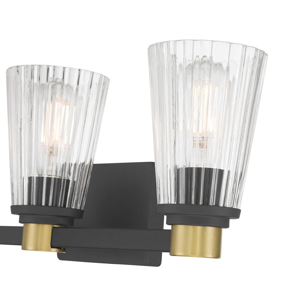Millennium Lighting 9313-MB/VB Matte Black Lustria  21.75'' Wide 3-light Vanity Image 5