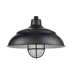 Millennium Lighting R Series R-series 17'' Wide 1-light Indoor/outdoor Warehouse Shade - Satin Black