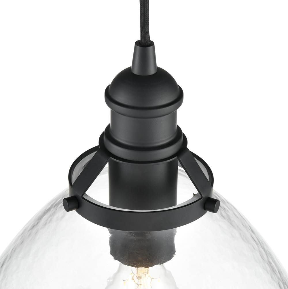 Millennium Lighting 218101-MB Matte Black Khrisa 12.75'' Wide 1-light Pendant - Matte Black Image 6