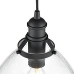 Millennium Lighting 218101-MB Matte Black Khrisa 12.75'' Wide 1-light Pendant - Matte Black Image 6