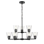 Millennium Lighting Strayhan 28.5'' 9-light Chandelier - Brushed Nickel