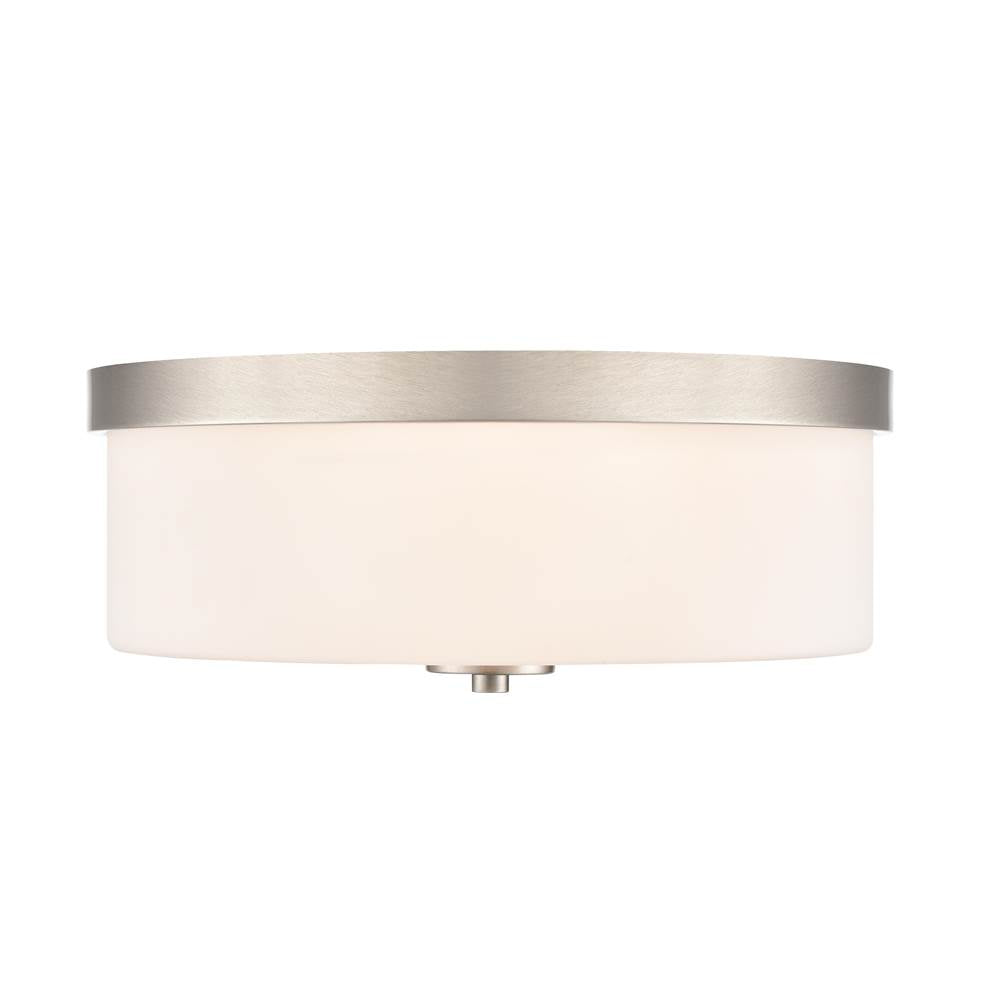 Millennium Lighting Laphia 13.25'' Wide 2-light Flushmount - Brushed Nickel
