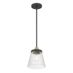 Millennium Lighting 9301-MB/VB Matte Black Lustria  8'' Wide 1-light Mini Pendant Image 1