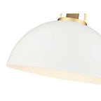 Millennium Lighting 20991-VB/MW Vintage Brass,Matte White Pendant Light Image 3