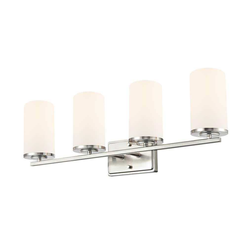 Millennium Lighting 2704WG-BN Brushed Nickel Verlana 27.75'' 4-light Vanity - Brushed Nickel Image 5