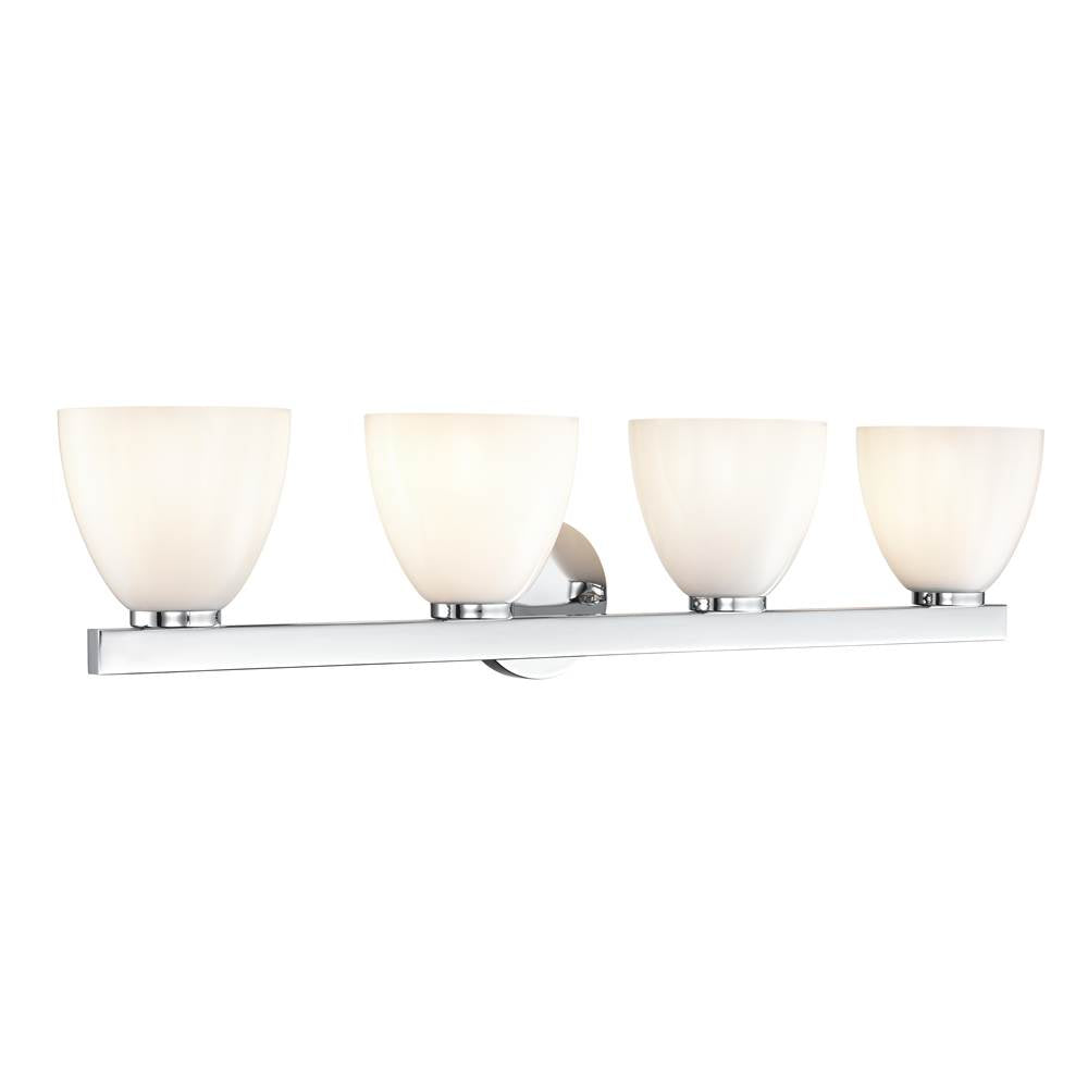 Millennium Lighting 49004-CH Polished Chrome Apria 33'' Wide 4-light Vanity - Polished Chrome Image 1