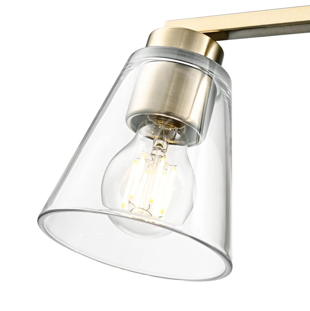 Millennium Lighting 64004-MG Modern Gold Strayhan 31'' 4-light Vanity - Modern Gold Image 5