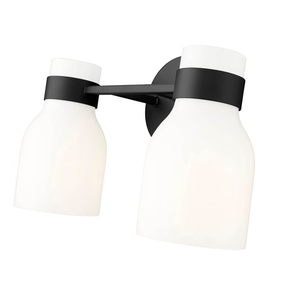Millennium Lighting 23002-MB Matte Black Vanity Image 4