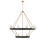 Millennium Lighting 95015-MB/MG Matte Black,Modern Gold Chandelier Ceiling Light Image 4