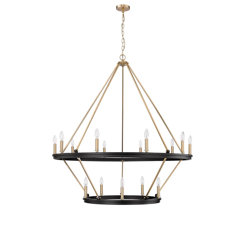 Millennium Lighting 95015-MB/MG Matte Black,Modern Gold Chandelier Ceiling Light Image 4