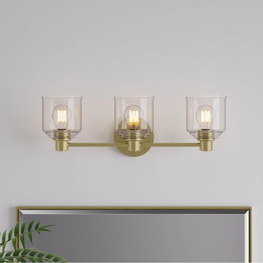Millennium Lighting 202103-VB Vintage Brass Vessair 22.5'' Wide 3-light Vanity Image 4