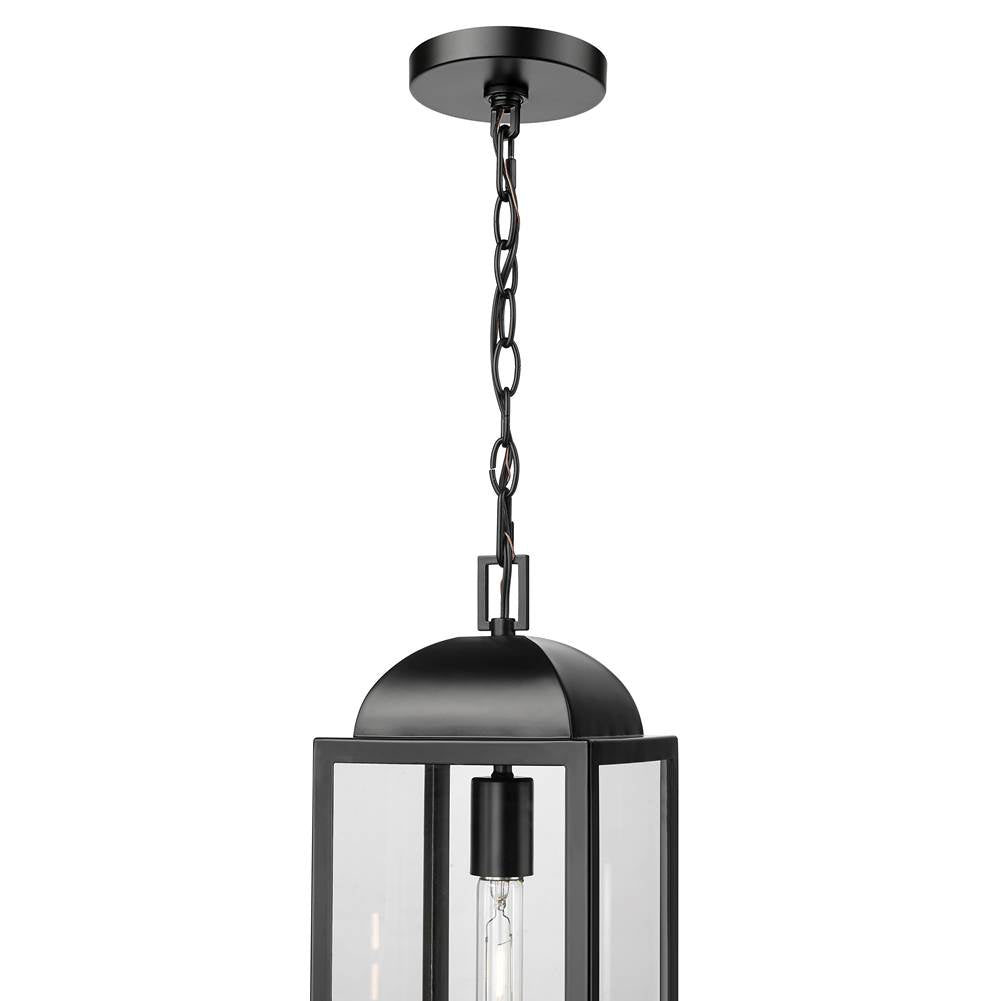 Millennium Lighting 194301-PBK Powder Coated Black Beaufort 7'' Wide 1-light Outdoor Hanging Lantern - Powder Coated Black Image 4