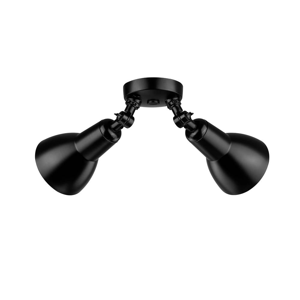 Millennium Lighting 17002-PBK Powder Coated Black Security Flood Lights Image 6
