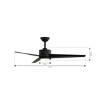 Minka Aire F646L-CL COAL Verna 52'' 5cct Led Ceiling Fan Image 2