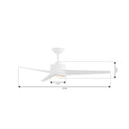 Minka Aire F646L-WHF Flat White Verna 52'' 5cct Led Ceiling Fan Image 2