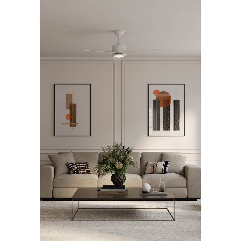 Minka Aire F646L-WHF Flat White Verna 52'' 5cct Led Ceiling Fan Image 3