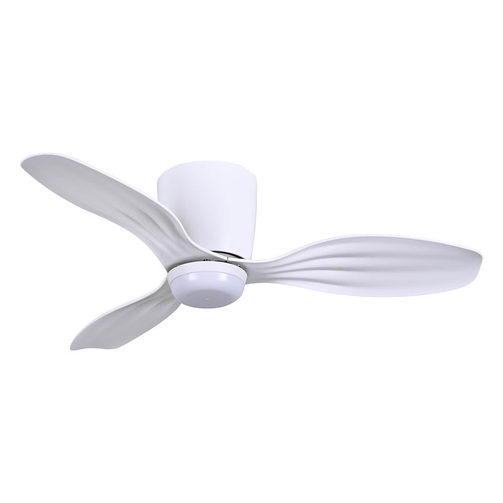 Minka Aire F693L-WHF Flat White Ventiara 36'' Led Flush Mount Indoor/outdoor Ceiling Fan Image 1