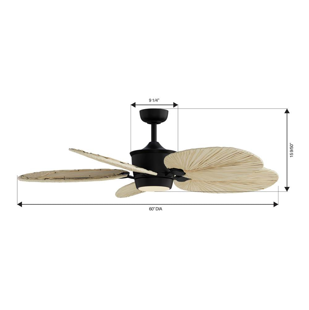 Minka Aire F798L-CL/NPL COAL Portesa 60'' 5cct Led Smart Ceiling Fan Image 2