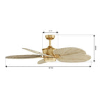 Minka Aire F798L-HBR/NPL Heritage Brass Portesa 60'' 5cct Led Smart Ceiling Fan Image 2