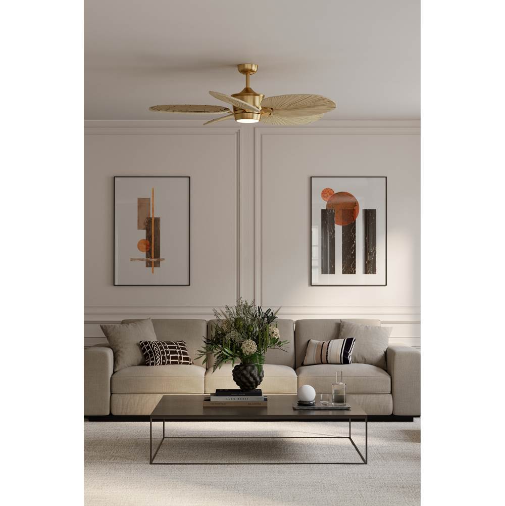 Minka Aire F798L-HBR/NPL Heritage Brass Portesa 60'' 5cct Led Smart Ceiling Fan Image 3