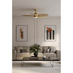 Minka Aire F798L-HBR/NPL Heritage Brass Portesa 60'' 5cct Led Smart Ceiling Fan Image 3