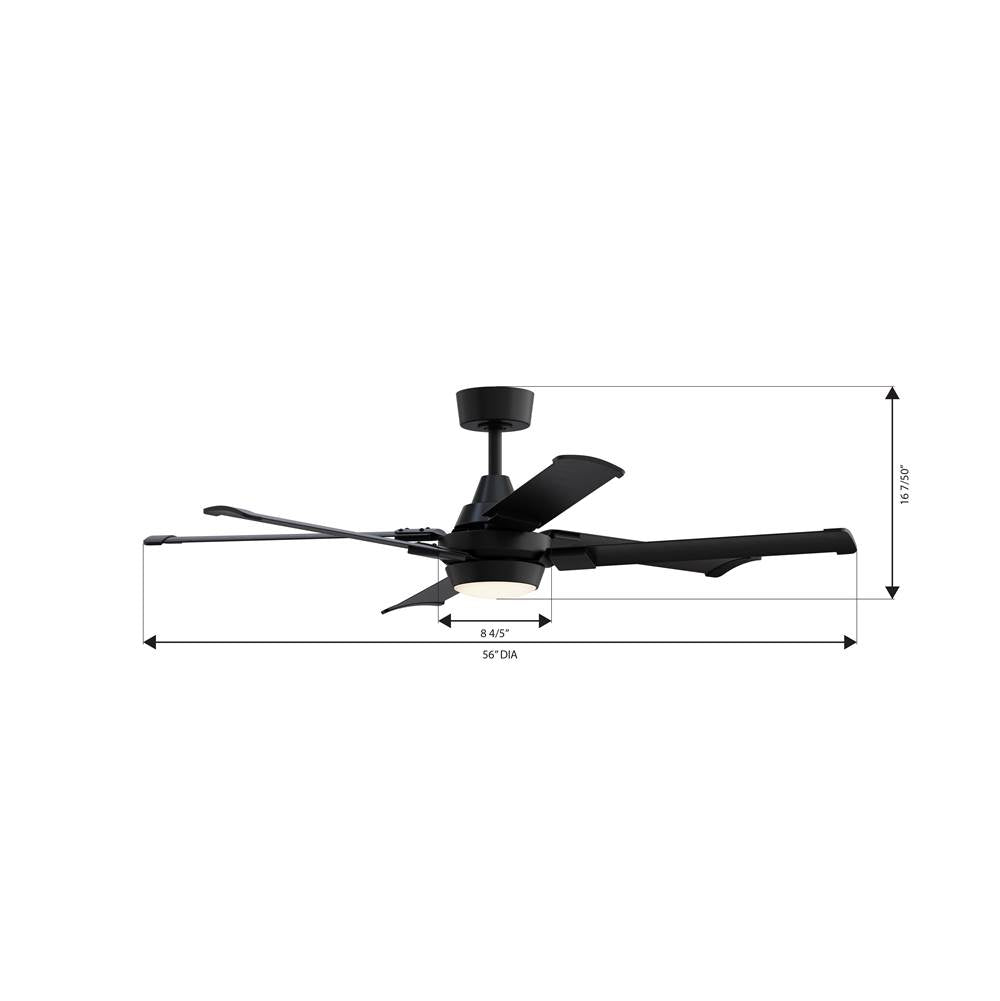 Minka Aire F892L-CL COAL Soarin 56'' 5cct Led Smart Ceiling Fan Image 2