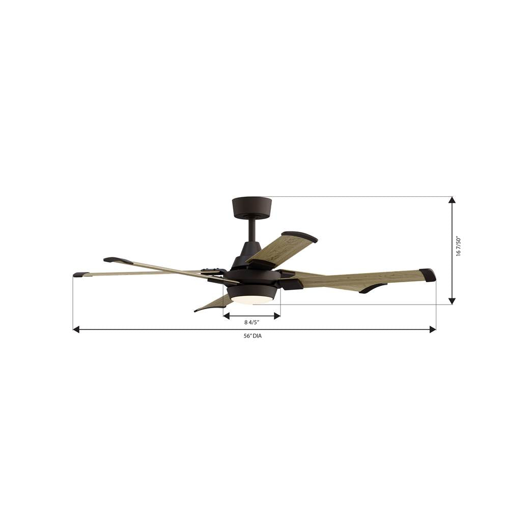 Minka Aire F892L-DB/WTO Dark Bronze Soarin 56'' 5cct Led Smart Ceiling Fan Image 2