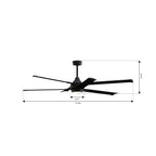 Minka Aire F893L-CL COAL Soarin 72'' 5cct Led Smart Ceiling Fan Image 2