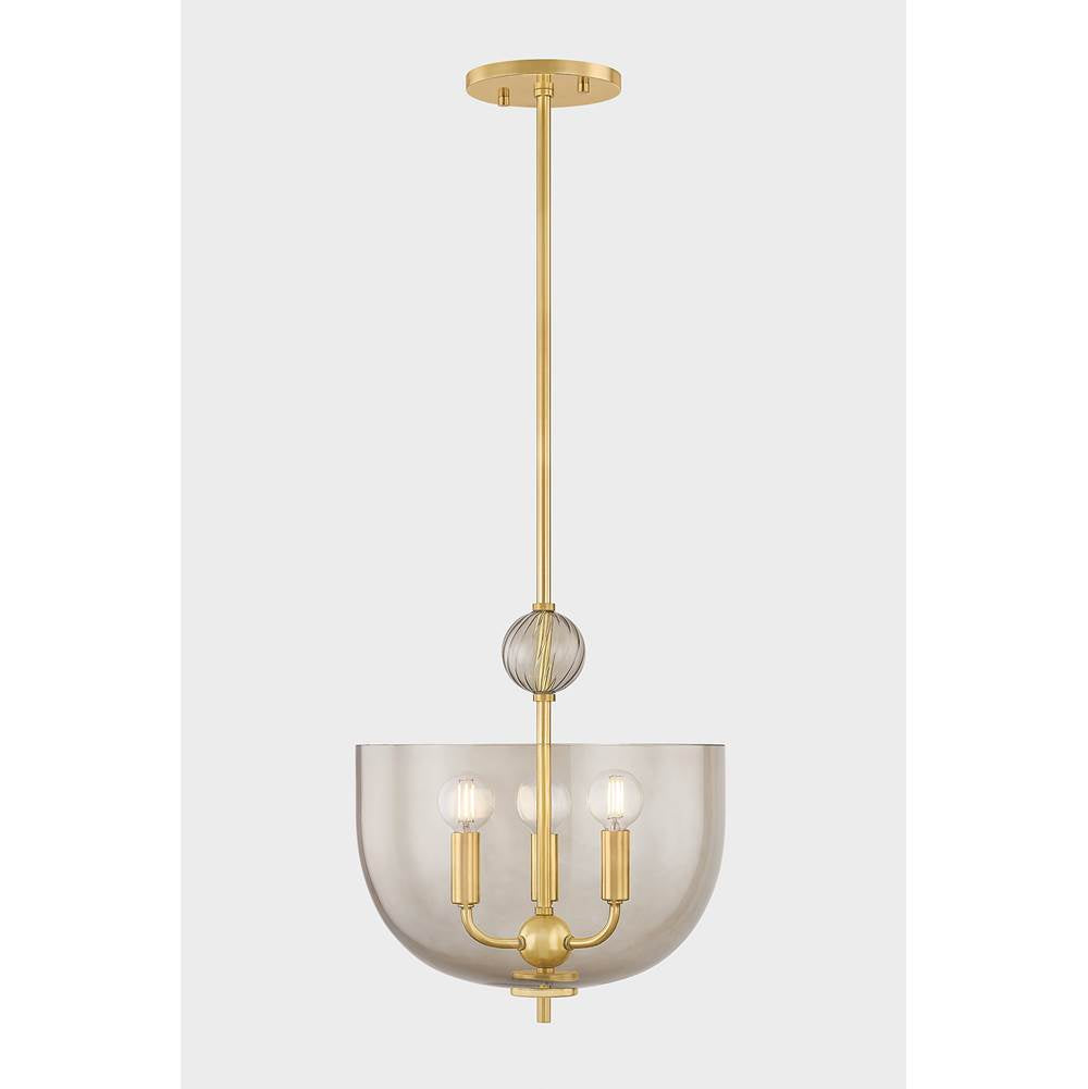 Mitzi H907703-AGB Aged Brass Arianne Lantern Image 1