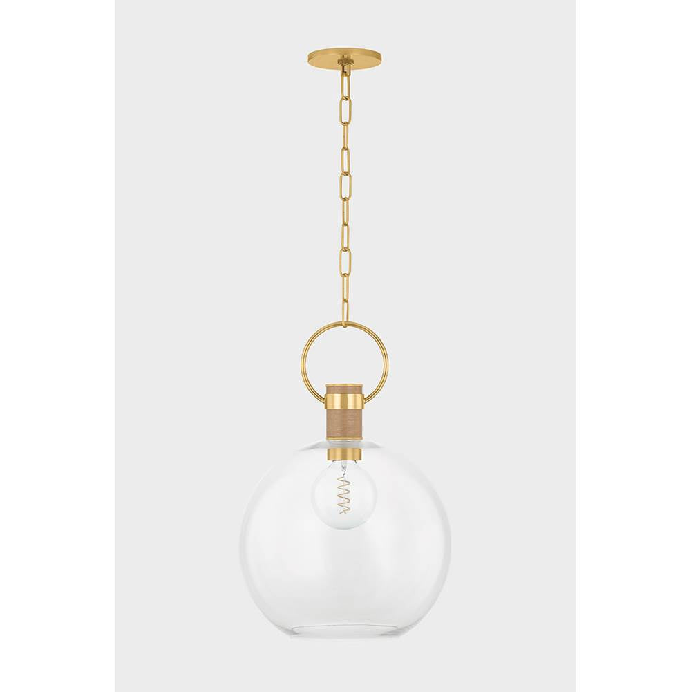 Mitzi H933701L-AGB Aged Brass Catrine Pendant Image 1