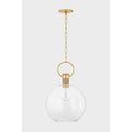 Mitzi H933701L-AGB Aged Brass Catrine Pendant Image 1
