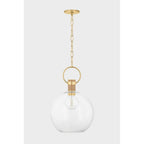 Mitzi H933701S-AGB Aged Brass Catrine Pendant Image 1