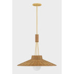 Mitzi H921701-AGB Aged Brass Laudine Pendant Image 1