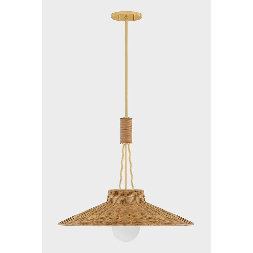 Mitzi H921701-AGB Aged Brass Laudine Pendant Image 1