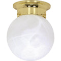 Nuvo  1 Light-6'' Ball Flush Fixture