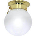 Nuvo  1 Light 6'' Flush With Pull Chain