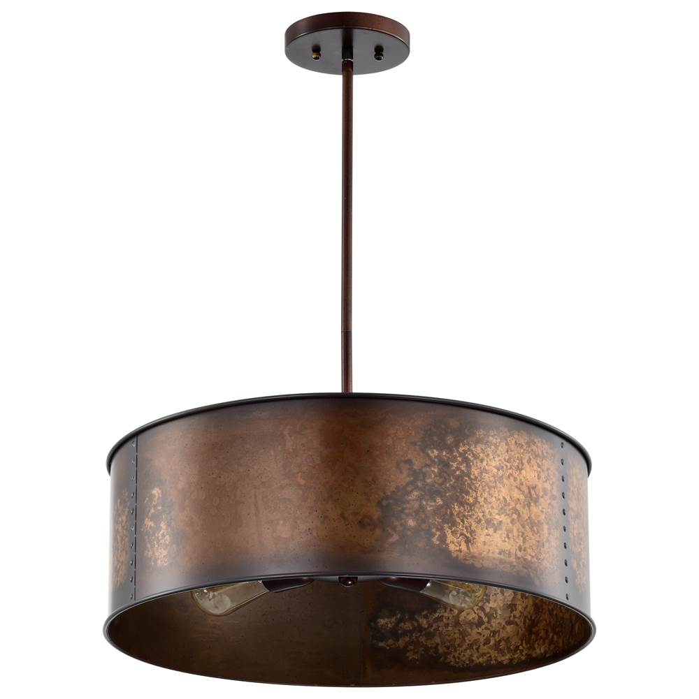 Nuvo 60/5894 Weathered Brass Kettle 4 Light Pendant Image 1