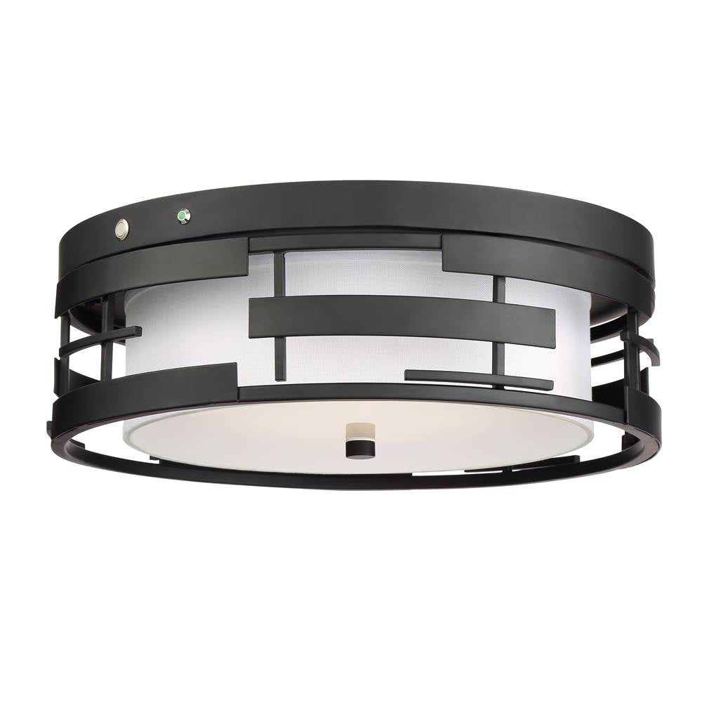 Nuvo Lansing 3 Light Flush